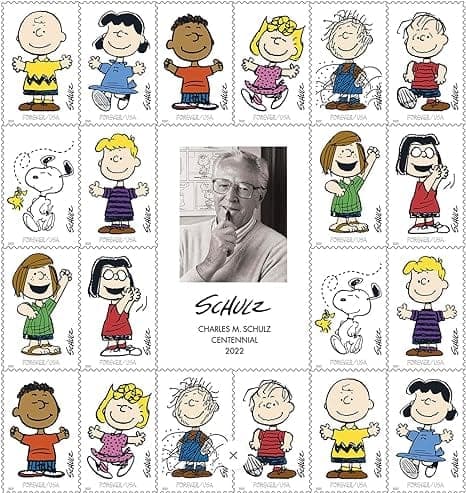Cartoonist Charles Schulz “Peanuts” Forever Postage Stamps