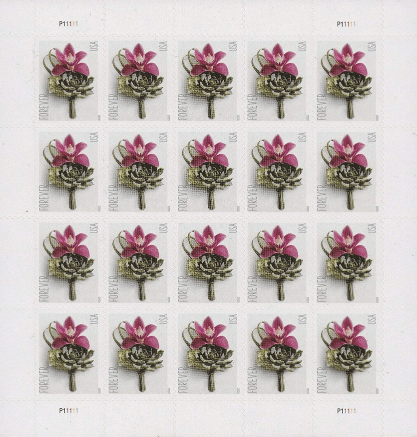 Contemporary Boutonniere Forever First Class Postage Stamps